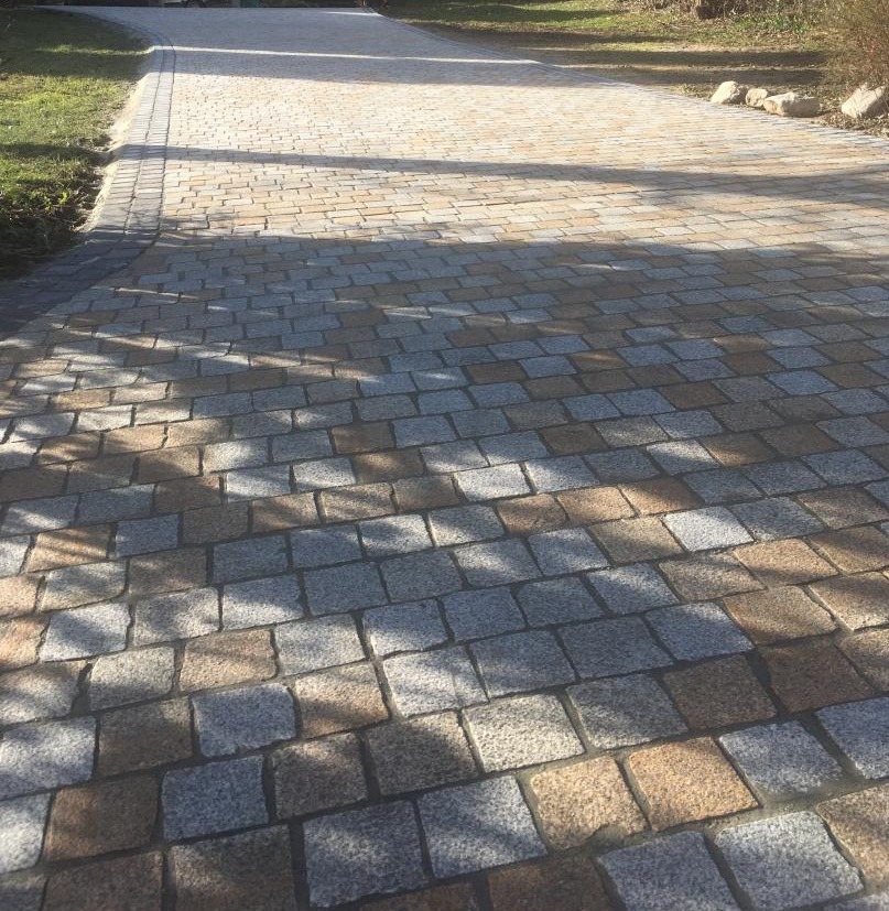 Pose pavés en granit Maison Chenex
